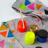 Eco Fabric Ink | Blue Neon Orange Glow | Conscious Craft